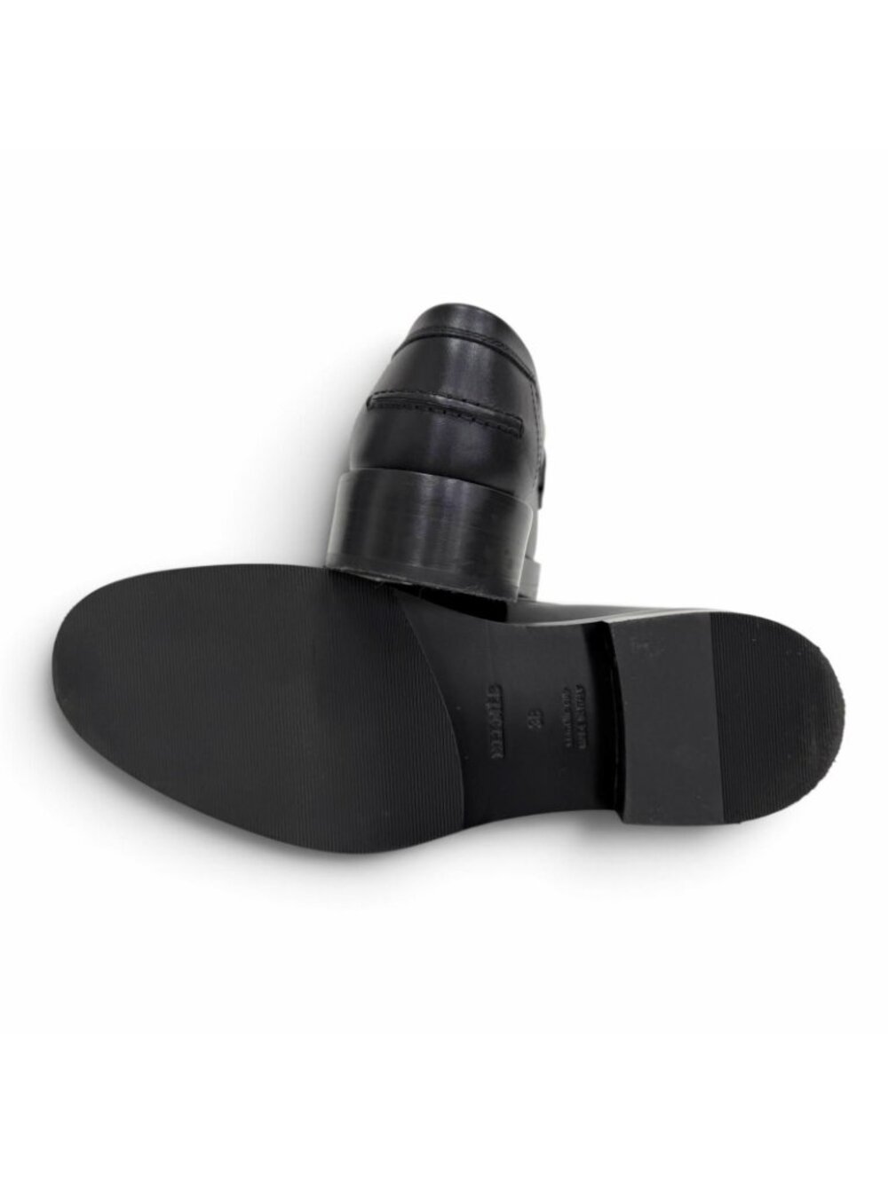 Hermes Hot Loafers Leather Moccasins Kelly Buckle Shoes Black White IT - Picture 5 of 12